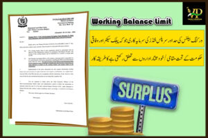 Working Balance Limit And Investment Of Surplus Funds Belonging To Public Sector Enterprises And Local/autonomous Bodies Under Federal Government