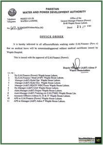 New Medical Leave Regulations Announced by WAPDA Approval Requires Hospital Certificate-Notification