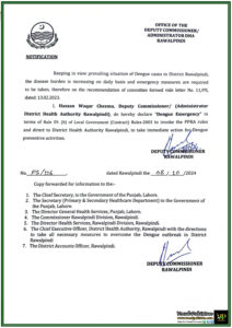 District-Rawalpindi-Under-Dengue-Emergency--Deputy-Commissioner-Issues-Directives-for-Immediate-Action---Notification