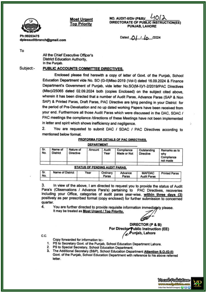 PUBLIC-ACCOUNTS-COMMITTEE-DIRECTIVES