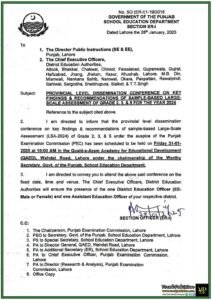 Government of Punjab to Host Conference on Sample-Based LSA-2024 Results and Recommendations-Notification