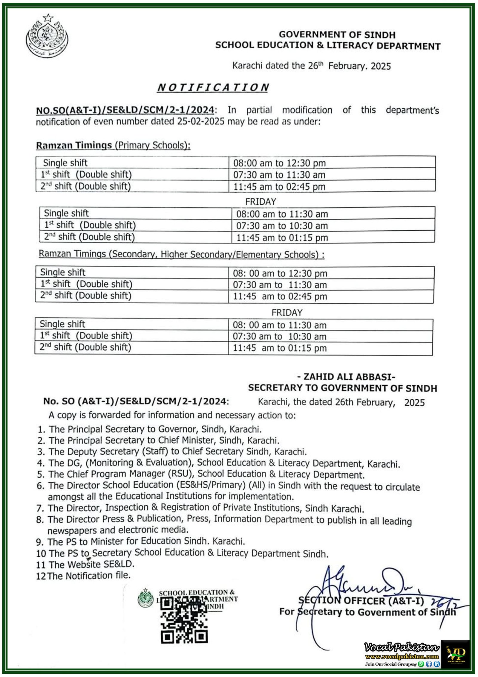 ramadan timing 2025 pakistan islamabad